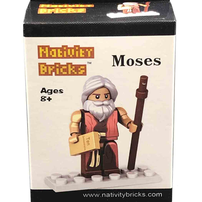 Moses Figurine — Nativity Bricks